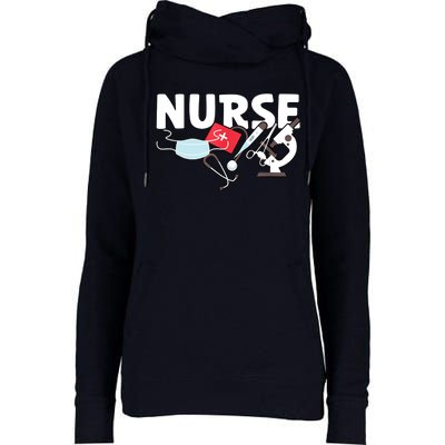 Nurse's Day Nurse Week Funny Nurse Life Awesome Cute Cool Womens Funnel Neck Pullover Hood