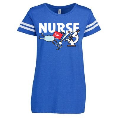 Nurse's Day Nurse Week Funny Nurse Life Awesome Cute Cool Enza Ladies Jersey Football T-Shirt