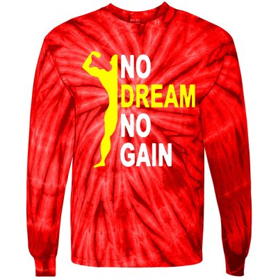 No Dream No Gain Tie-Dye Long Sleeve Shirt