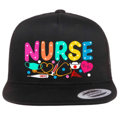 NurseS Day Nurse Life Happy National Nurses Week 2024 Gift Flatbill Hat