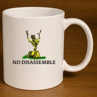 No Disassemble 11oz C Handle Ceramic Mug