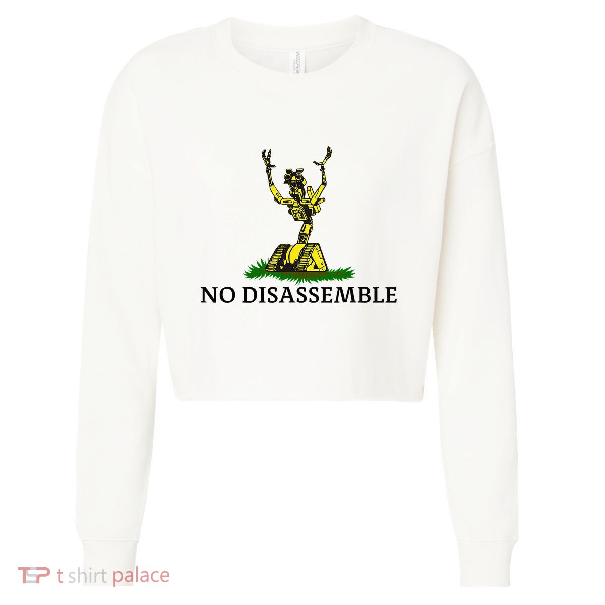 No Disassemble Cropped Pullover Crew