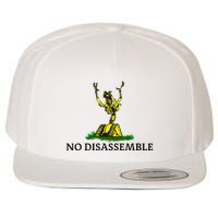 No Disassemble Wool Snapback Cap