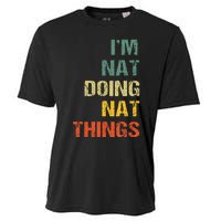 Nat Doing Nat Things Personalized Name Idea Cooling Performance Crew T-Shirt