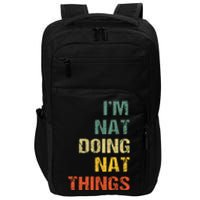 Nat Doing Nat Things Personalized Name Idea Impact Tech Backpack