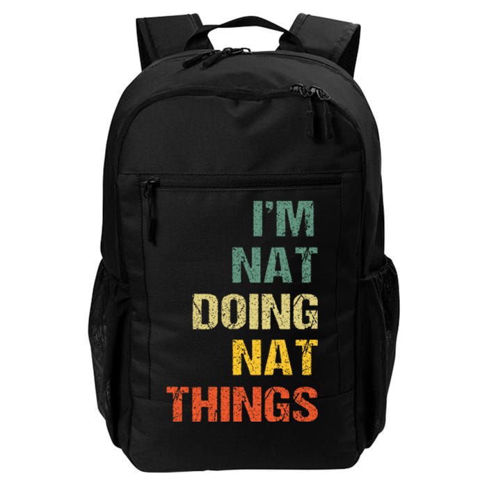 Nat Doing Nat Things Personalized Name Idea Daily Commute Backpack