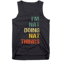 Nat Doing Nat Things Personalized Name Idea Tank Top