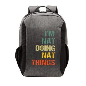 Nat Doing Nat Things Personalized Name Idea Vector Backpack