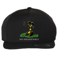No Disassemble Wool Snapback Cap