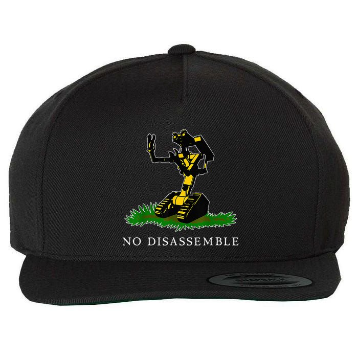 No Disassemble Wool Snapback Cap
