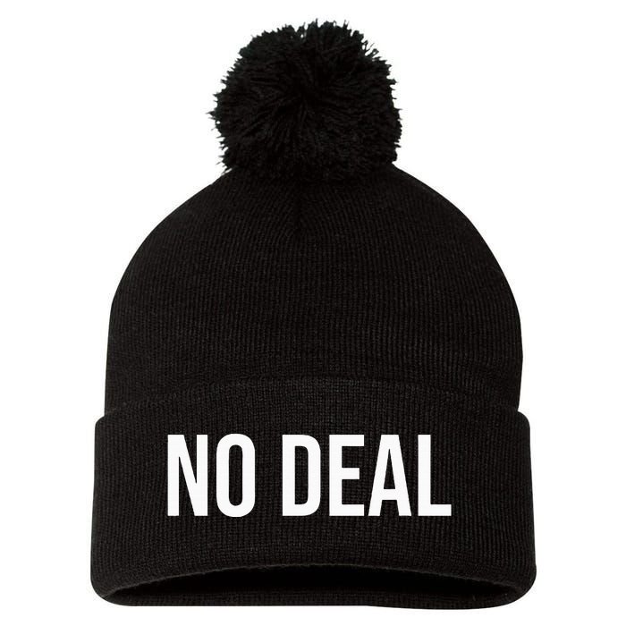 No Deal Pom Pom 12in Knit Beanie