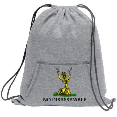 No Disassemble Sweatshirt Cinch Pack Bag