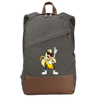 Naked Dancing Nude Banana Costume Cotton Canvas Backpack