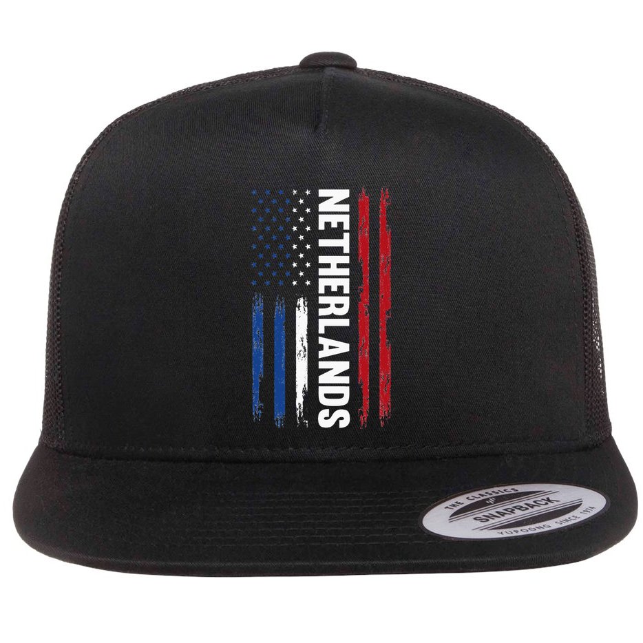 Netherlands Dutch Netherlands Flat Bill Trucker Hat