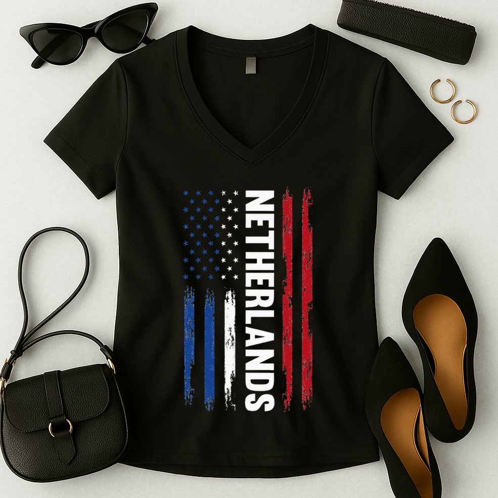 Netherlands Dutch Netherlands Women's V-Neck T-Shirt