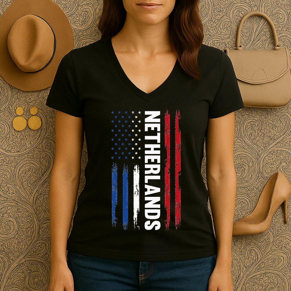 Netherlands Dutch Netherlands Women's V-Neck T-Shirt
