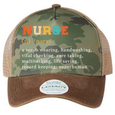 Nurse Definition Nursing School Gift Legacy Tie Dye Trucker Hat