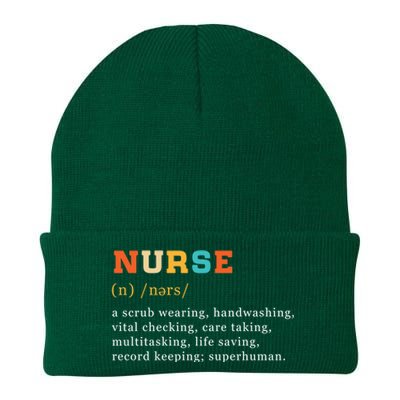 Nurse Definition Nursing School Gift Knit Cap Winter Beanie