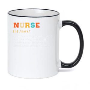 Nurse Definition Nursing School Gift 11oz Black Color Changing Mug