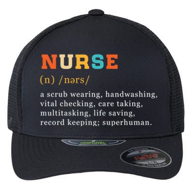 Nurse Definition Nursing School Gift Flexfit Unipanel Trucker Cap