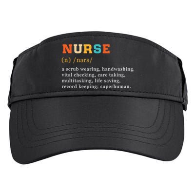 Nurse Definition Nursing School Gift Adult Drive Performance Visor