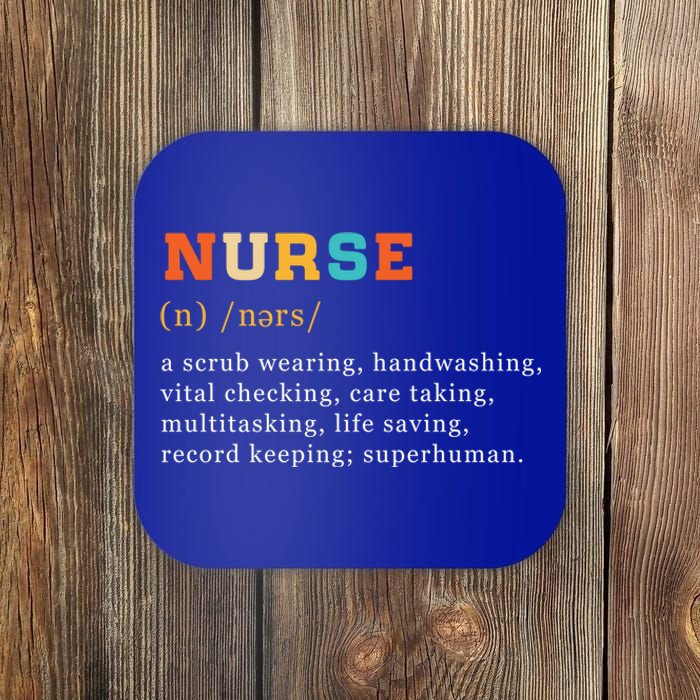 Nurse Definition Nursing School Gift Coaster