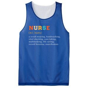 Nurse Definition Nursing School Gift Mesh Reversible Basketball Jersey Tank