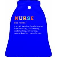 Nurse Definition Nursing School Gift Ceramic Bell Ornament