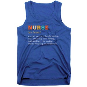 Nurse Definition Nursing School Gift Tank Top