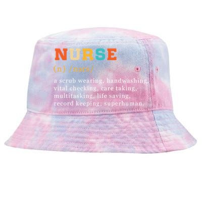 Nurse Definition Nursing School Gift Tie-Dyed Bucket Hat