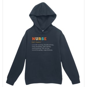 Nurse Definition Nursing School Gift Urban Pullover Hoodie