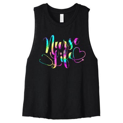 NURSES DAY NURSE WEEK Nurse Week 23 Women Women's Racerback Cropped Tank