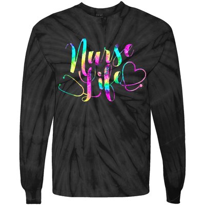 NURSES DAY NURSE WEEK Nurse Week 23 Women Tie-Dye Long Sleeve Shirt