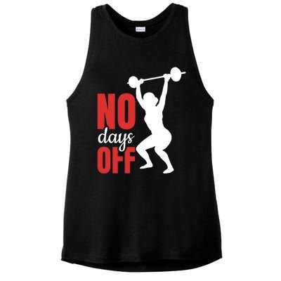 No Days Off Fitness Great Gift Ladies PosiCharge Tri-Blend Wicking Tank