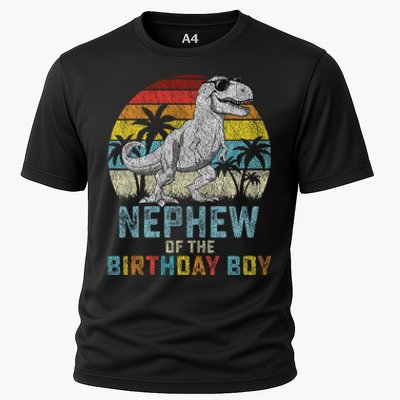 Nephew Dinosaur Of The Birthday Matching Family Cooling Performance Crew T-Shirt