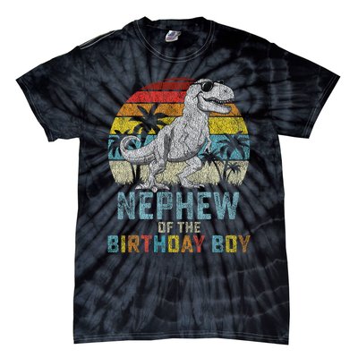 Nephew Dinosaur Of The Birthday Matching Family Tie-Dye T-Shirt