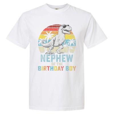 Nephew Dinosaur Of The Birthday Matching Family Garment-Dyed Heavyweight T-Shirt