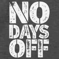 No Days Off Motivational Fitness Quote Vector Backpack