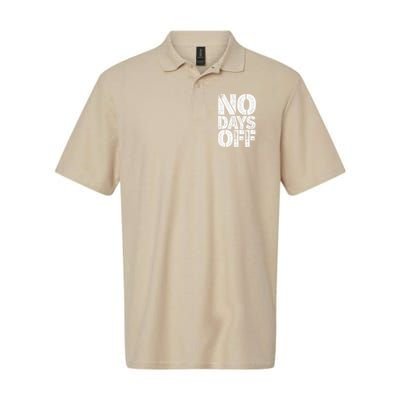 No Days Off Motivational Fitness Quote Polo