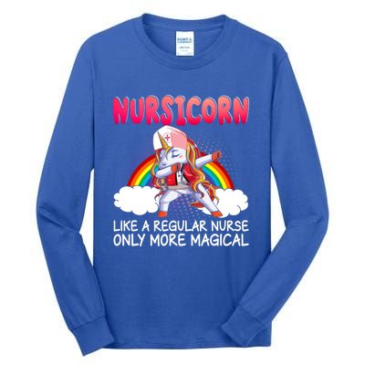 Nursicorn Definition Only More Magical Funny Nurse Unicorn Funny Gift Tall Long Sleeve T-Shirt