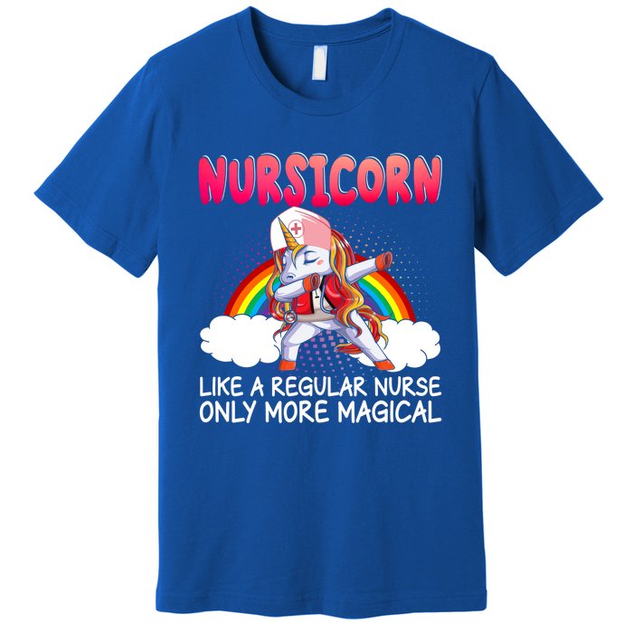 Nursicorn Definition Only More Magical Funny Nurse Unicorn Funny Gift Premium T-Shirt