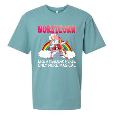 Nursicorn Definition Only More Magical Funny Nurse Unicorn Funny Gift Sueded Cloud Jersey T-Shirt