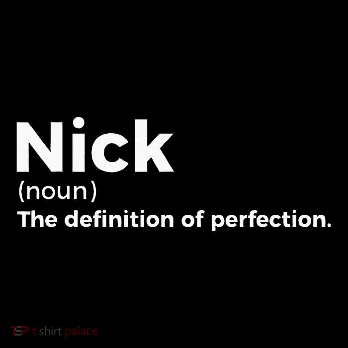 Nick Definition Of Perfection Funny Nick Stripe Pom Pom Beanie