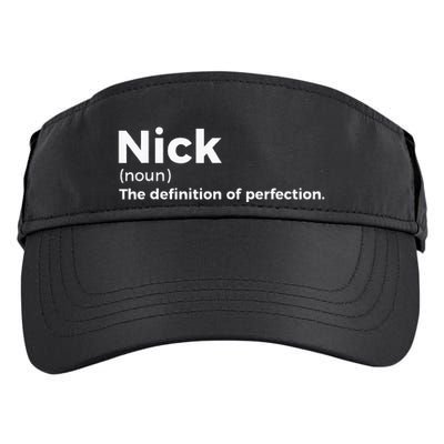 Nick Definition Of Perfection Funny Nick Adult Drive Performance Visor