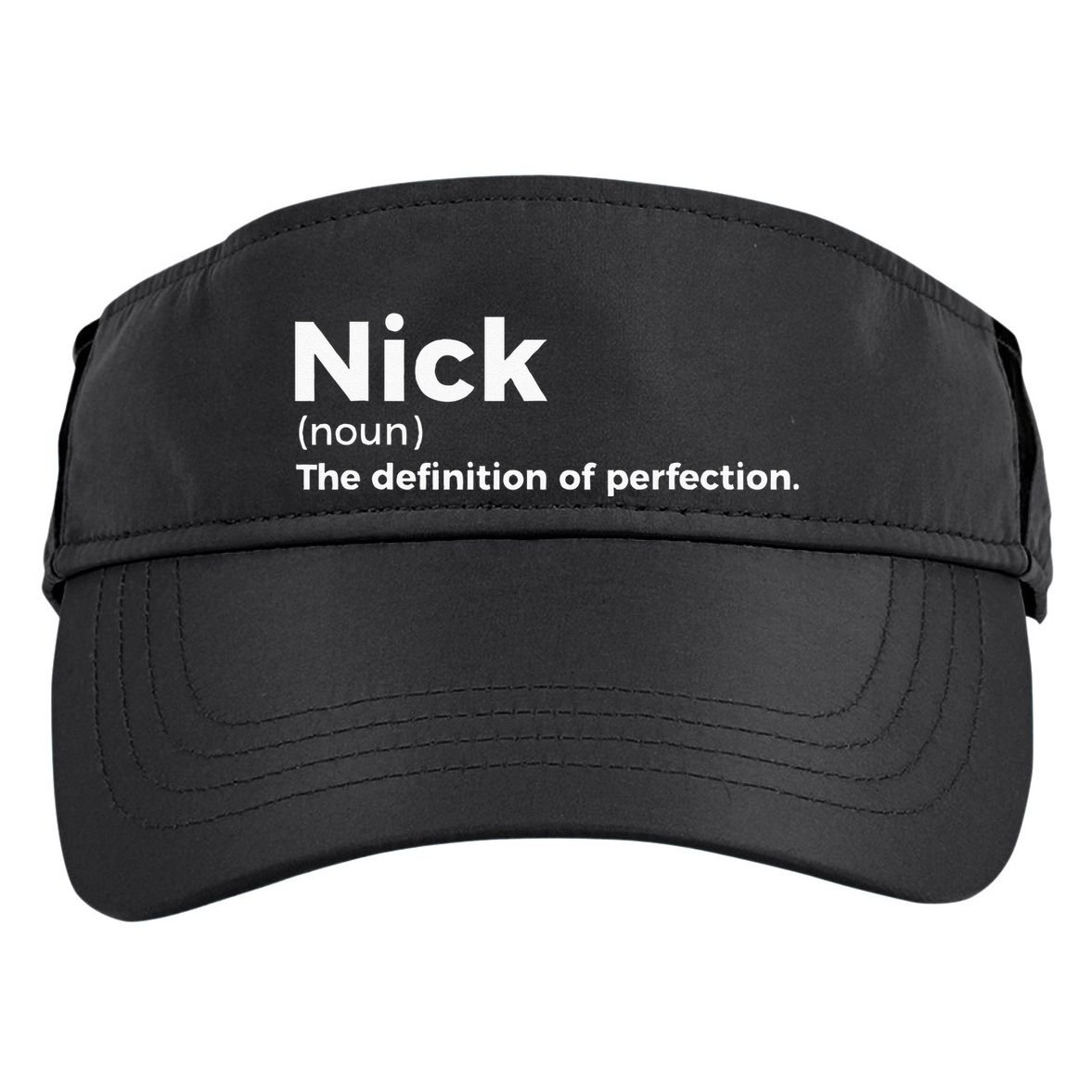 Nick Definition Of Perfection Funny Nick Adult Drive Performance Visor