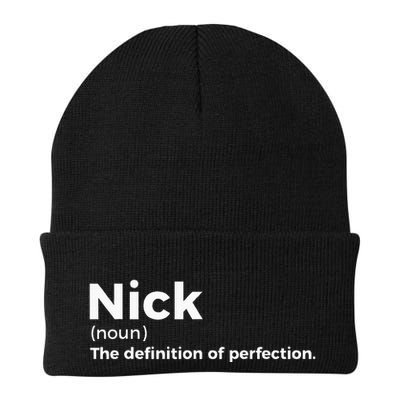 Nick Definition Of Perfection Funny Nick Beanie