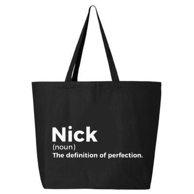 Nick Definition Of Perfection Funny Nick 25L Jumbo Tote