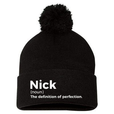 Nick Definition Of Perfection Funny Nick Pom Pom 12in Knit Beanie