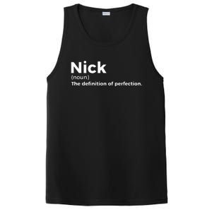 Nick Definition Of Perfection Funny Nick PosiCharge Competitor Tank