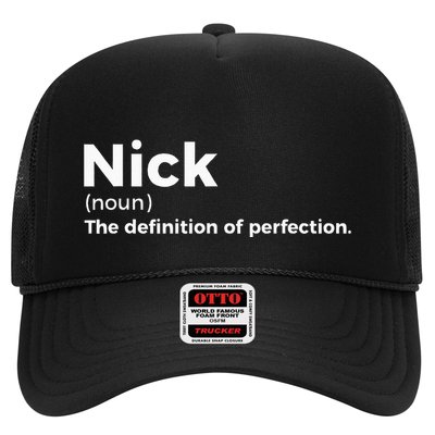 Nick Definition Of Perfection Funny Nick Trucker Hat